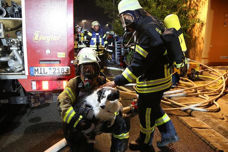 Atemschutztrupp im Einsatz